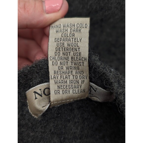Vintage 90s Northern Apparel Womens 100% Shetland Wool V-Neck Sweater Size Large - Picture 3 of 5